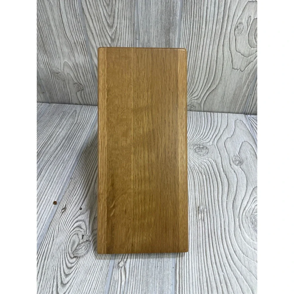 Cutco 5 Slot Oak Wood Knife Block Countertop Storage Made in USA Honey Finish